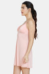 Zivame Four-Way Stretch Babydoll With Thong - Peach Pearl — thumbnail 2